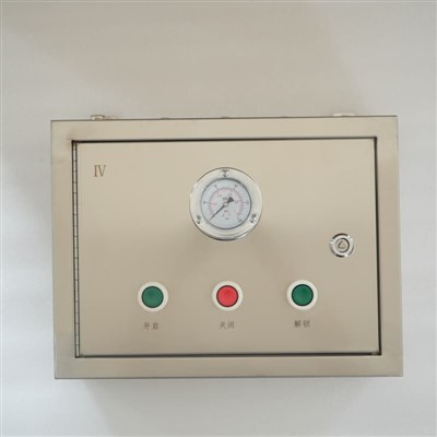 Dispositivo de control neumático de puerta de mina