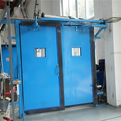 Puerta de ventilación de mina de doble accionamiento